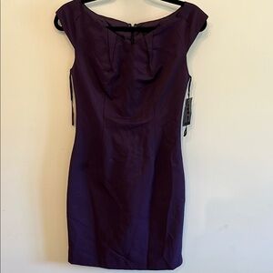 Mossimo Supply Co Purple Sheath Mini Dress with Cowl Neck